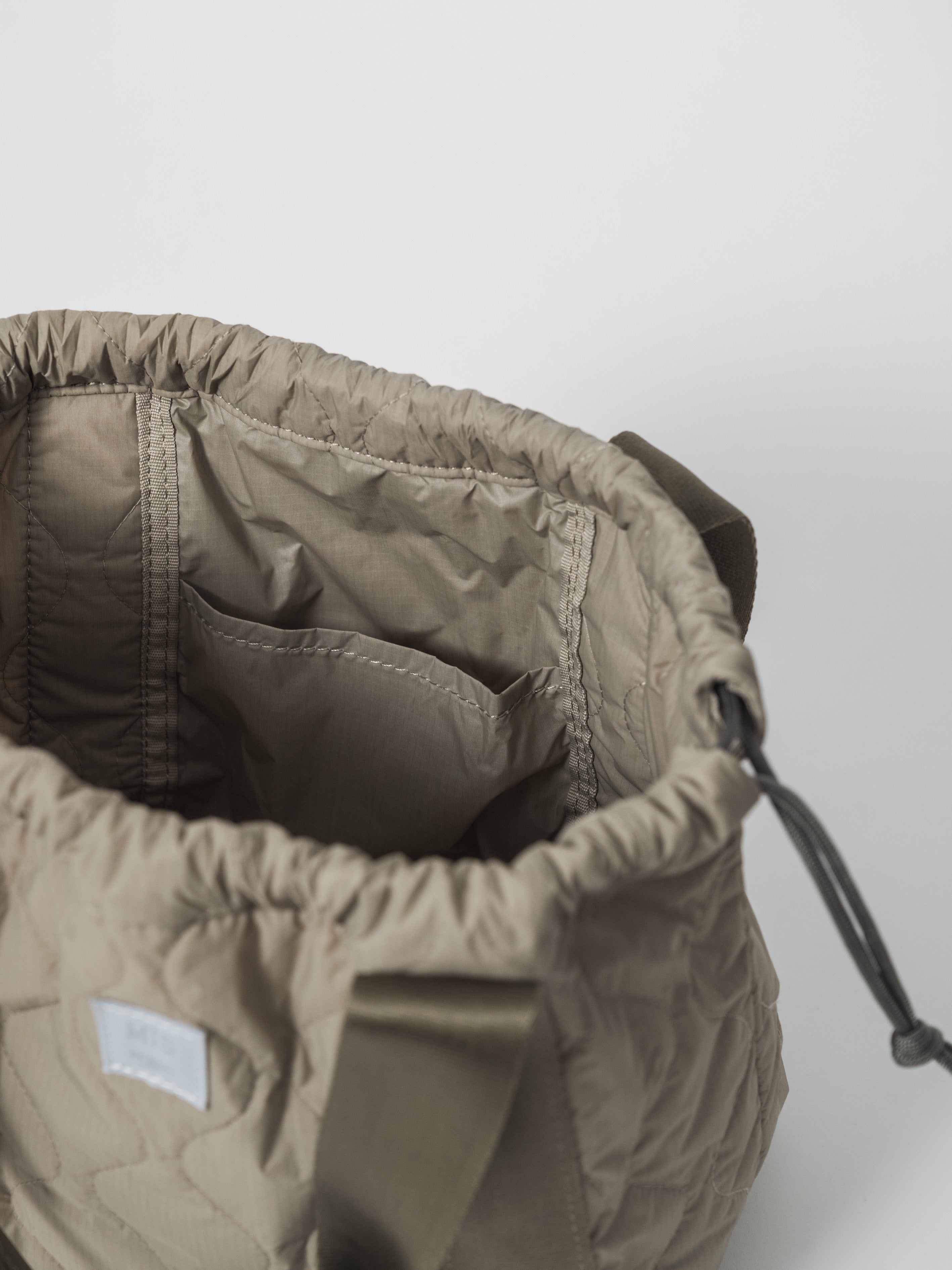 MILITARY QUILTED MINI TOTE